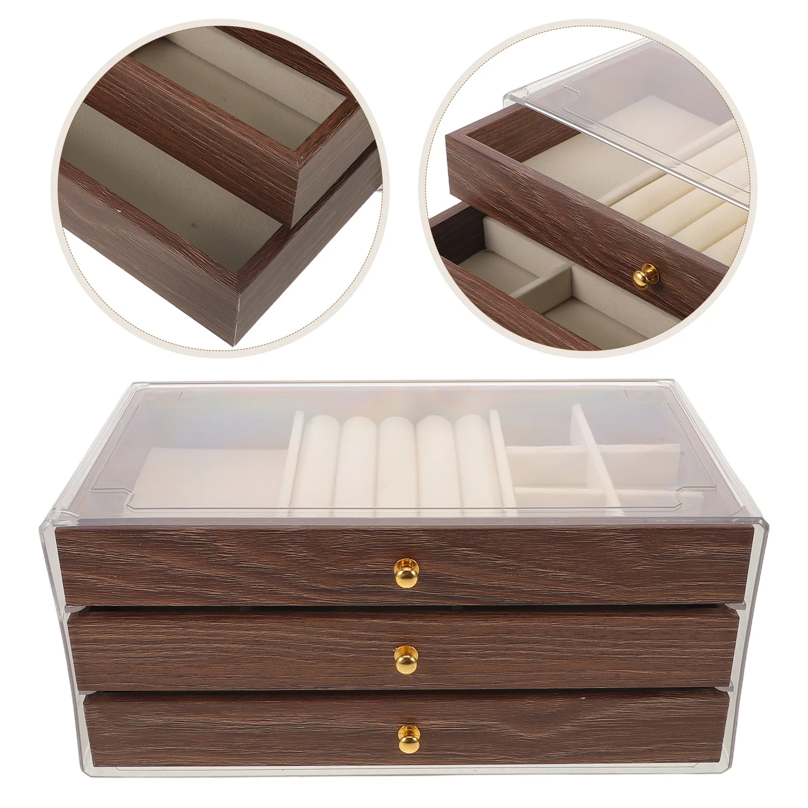 3-слойная шкатулка для драгоценностей в винтажном стиле, деревянный органайзер на столешнице для женщин, кольца, серьги, браслеты, шкатулка для хранения безделушек, многоуровневая
3-слойная шкатулка для драгоценностей в винтажном стиле, деревянный органайзер на столешнице для женщин, кольца, серьги, браслеты, шкатулка для хранения безделушек, многоуровневая
