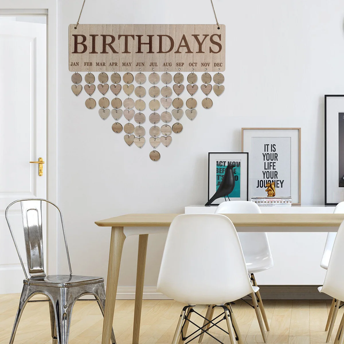 Деревянный настенный календарь с текстурой дерева, подвесное украшение, напоминание о датах, для семьи, друзей, на годовщину, День матери
Деревянный настенный календарь с текстурой дерева, подвесное украшение, напоминание о датах, для семьи, друзей, на годовщину, День матери