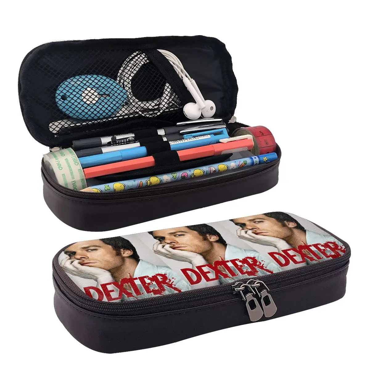 Dexter Morgan Movies Leather Pencil Case for Students School Pen Box Pencil Bag Stationery Supplies Pen Holder Bag
Dexter Morgan Movies Leather Pencil Case for Students School Pen Box Pencil Bag Stationery Supplies Pen Holder Bag