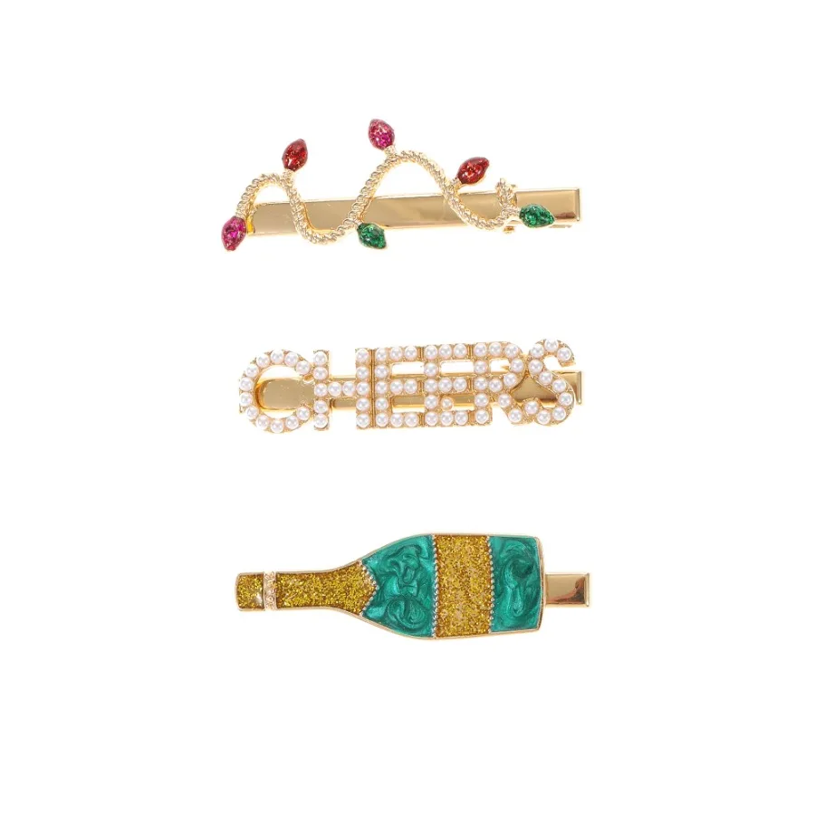 Holiday Cheers Hair Clips Set of 3
Holiday Cheers Hair Clips Set of 3