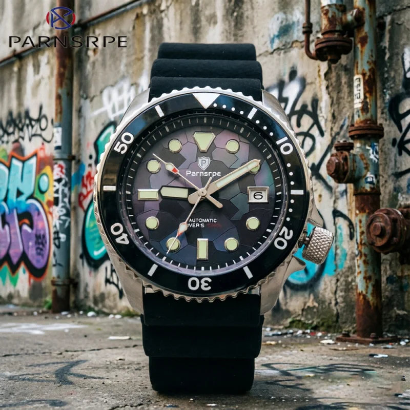 NH35 Mechanical Watch for Men 2026 New Dive Watch Luminous Mother of Pearl Dial Sapphire Crystal 41mm Rubber Strap 200M Watch
NH35 Mechanical Watch for Men 2026 New Dive Watch Luminous Mother of Pearl Dial Sapphire Crystal 41mm Rubber Strap 200M Watch