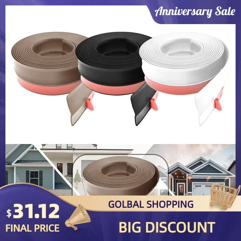 10m Garage Door Sealing Strip Self Adhesive Seal Strip Door Frame Rubber Trim Strip Top Side Weatherproof Rubber Strip
10m Garage Door Sealing Strip Self Adhesive Seal Strip Door Frame Rubber Trim Strip Top Side Weatherproof Rubber Strip