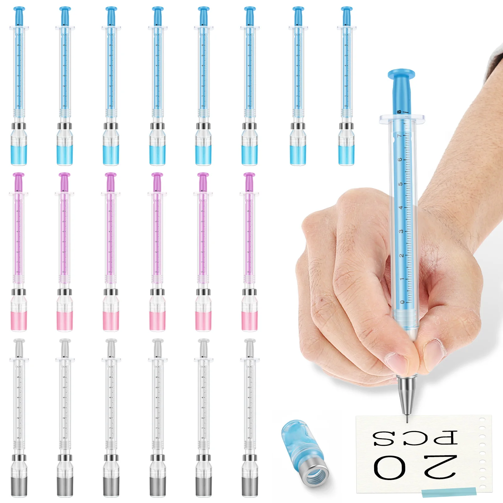 20Pcs Syringe Pens Creative-Fun Novelty Pen for Nurses Nursing-Student School Supplies Birthday Stocking Stuffers and Party
20Pcs Syringe Pens Creative-Fun Novelty Pen for Nurses Nursing-Student School Supplies Birthday Stocking Stuffers and Party
