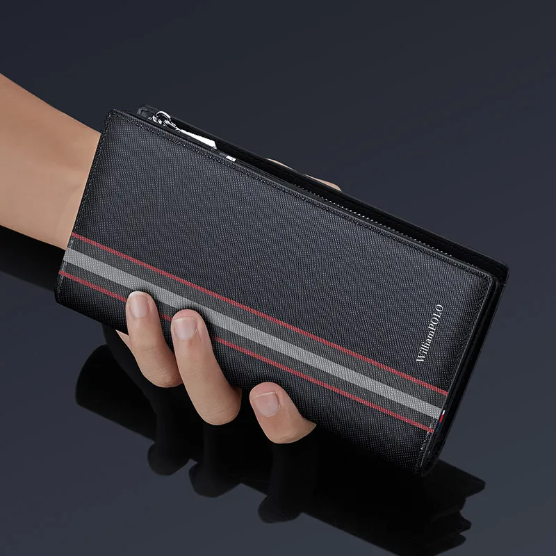 Leather handbag for men, long wallet, fashionable multifunctional mobile phone bag, personalized card holder
Leather handbag for men, long wallet, fashionable multifunctional mobile phone bag, personalized card holder