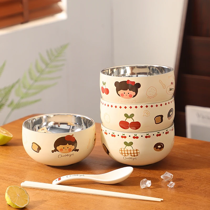 Adorable Food ade 36 Stainl Steel Bowl Anti-Fall Anti-Scalding Cute Children's Eating Bowl Home Use Daily Dining Utensils
Adorable Food ade 36 Stainl Steel Bowl Anti-Fall Anti-Scalding Cute Children's Eating Bowl Home Use Daily Dining Utensils