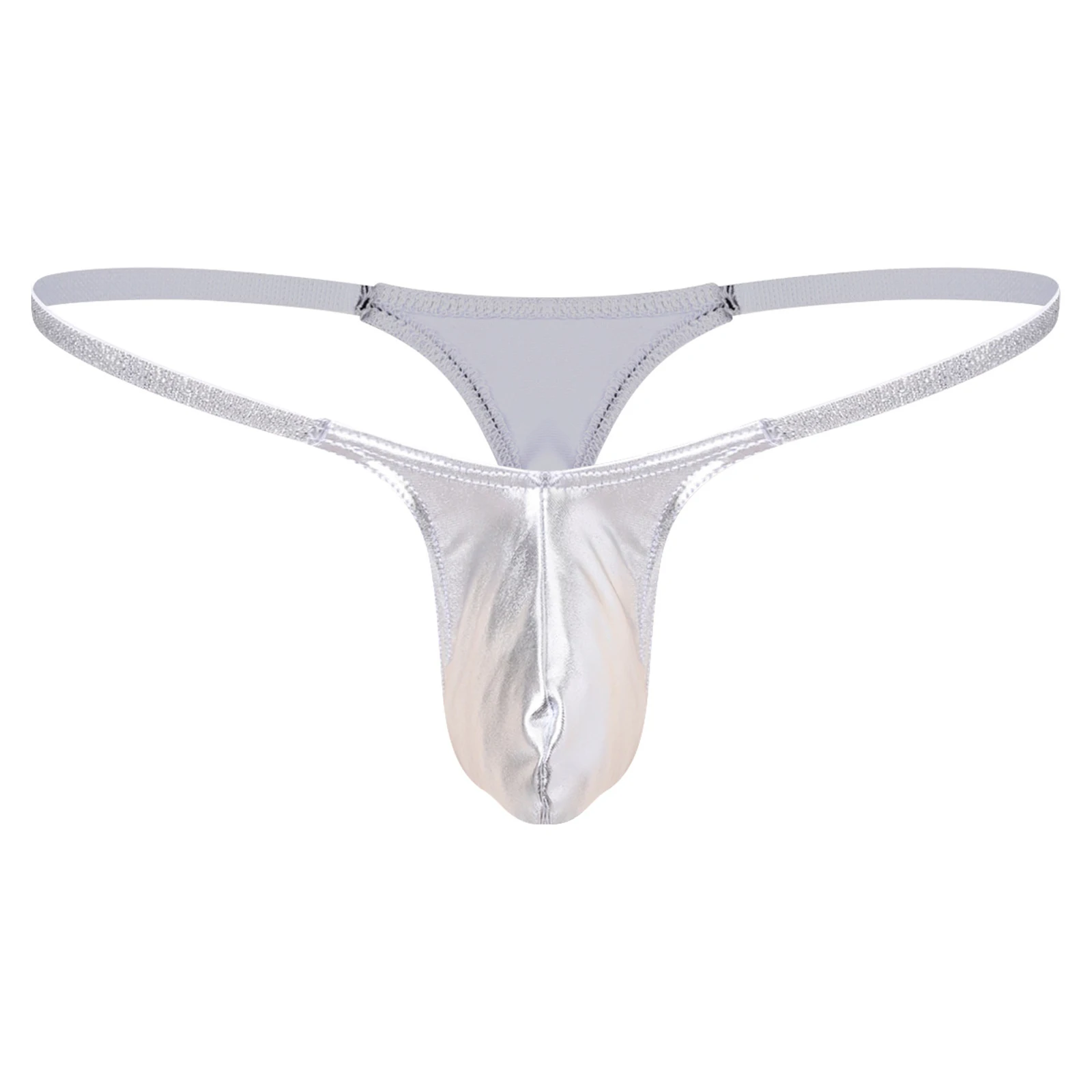 Men's Metallic Shiny T-back Thong Low-waisted U-shaped Stretchy Tight Mini Briefs Underwear for Nightclub Beach Swimwear Bikini
Men's Metallic Shiny T-back Thong Low-waisted U-shaped Stretchy Tight Mini Briefs Underwear for Nightclub Beach Swimwear Bikini