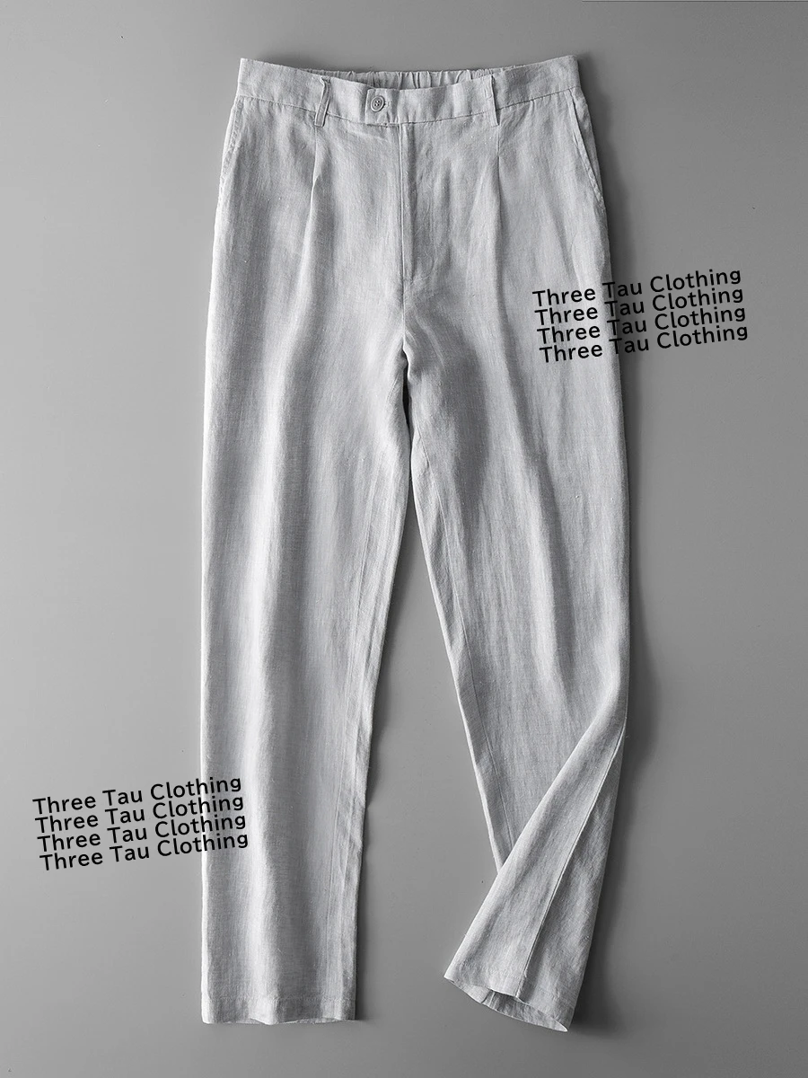 100% Linen Trousers Men Quality Simple Casual Joggers Cropped Pants Spring Thin Linen Feet Pants Autumn Breathable Plain Slacks
100% Linen Trousers Men Quality Simple Casual Joggers Cropped Pants Spring Thin Linen Feet Pants Autumn Breathable Plain Slacks