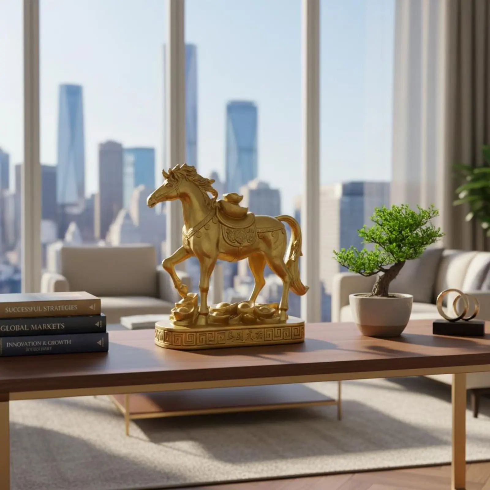 2 Pieces Gold Horse Figurine Tabletop Decoration Horse Statue Stallion Ornament Stable Base Home Decor Resin for Entryway
2 Pieces Gold Horse Figurine Tabletop Decoration Horse Statue Stallion Ornament Stable Base Home Decor Resin for Entryway