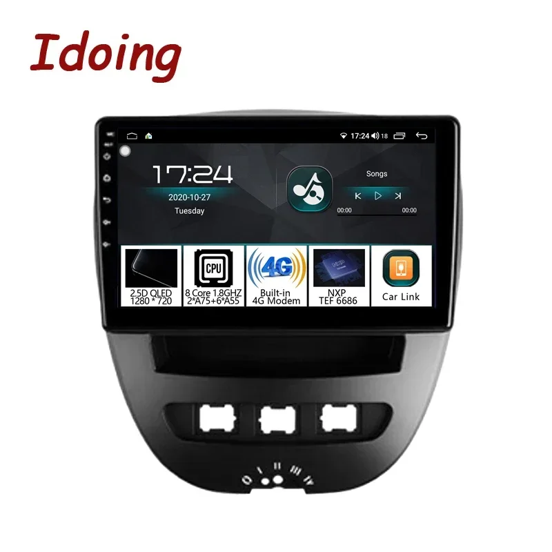 Idoing для Peugeot 107 для Toyota Aygo 2005-2014 Android Автомобильное авторадио Мультимедийный видеоплеер GPS-навигация Стерео головное устройство
Idoing для Peugeot 107 для Toyota Aygo 2005-2014 Android Автомобильное авторадио Мультимедийный видеоплеер GPS-навигация Стерео головное устройство