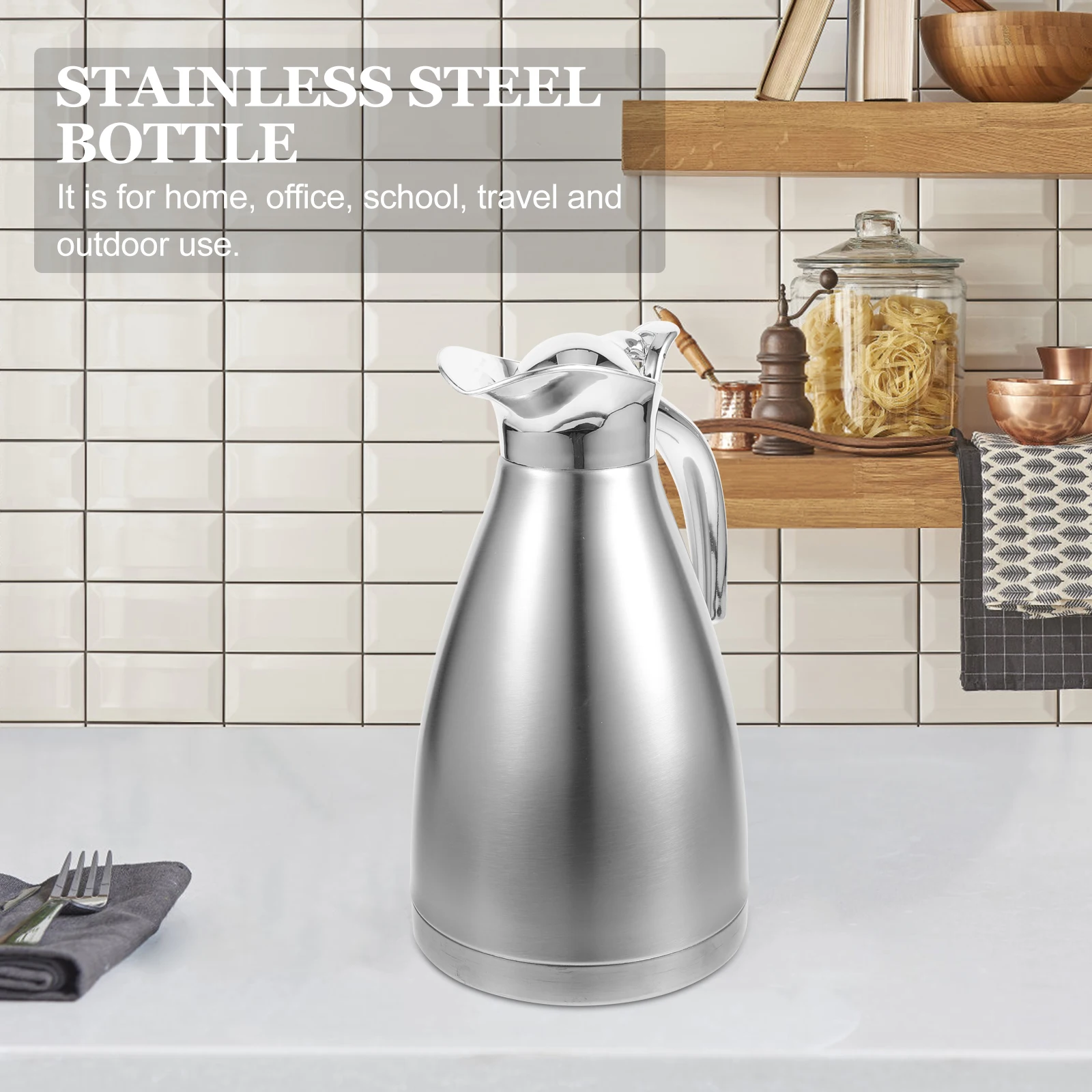 Stainless Steel Water Kettle Vacuum Pot Large Capacity Thermal Bottle Smooth Surface Anti Leak Safe Home Office Travel Kitchen
Stainless Steel Water Kettle Vacuum Pot Large Capacity Thermal Bottle Smooth Surface Anti Leak Safe Home Office Travel Kitchen