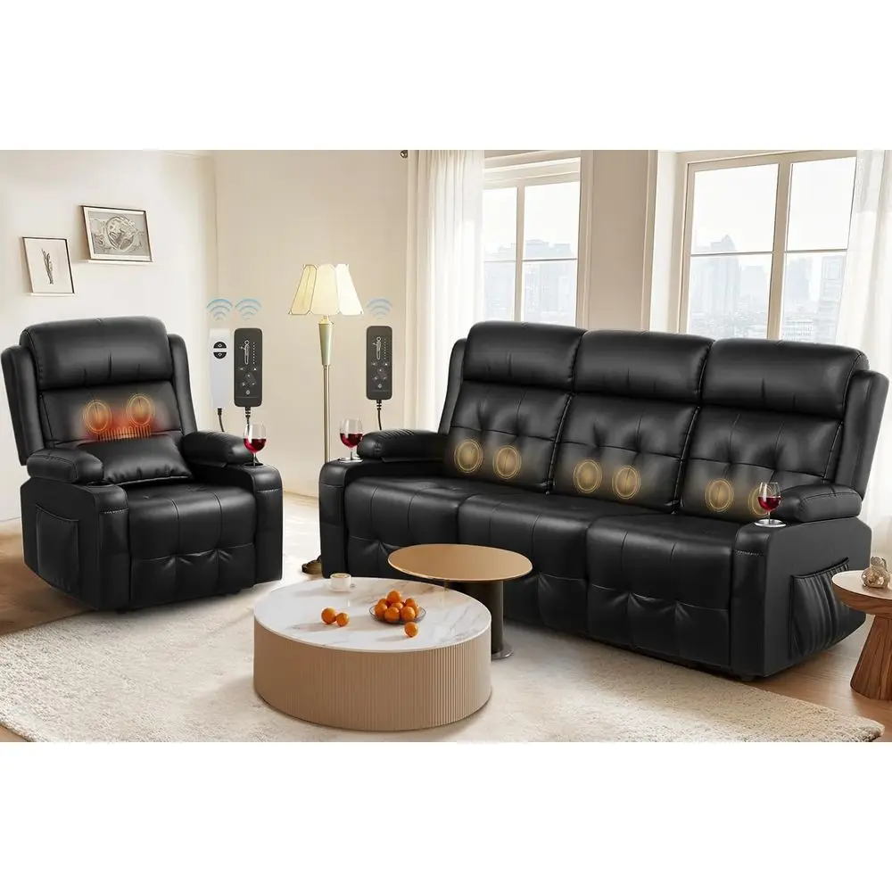 Recliner Soa, Massage Reclining Soa 3 Seater Sets Heavy Weight acity, 1 Single Power Heat & Massageable Chair with Storage, Cup
Recliner Soa, Massage Reclining Soa 3 Seater Sets Heavy Weight acity, 1 Single Power Heat & Massageable Chair with Storage, Cup