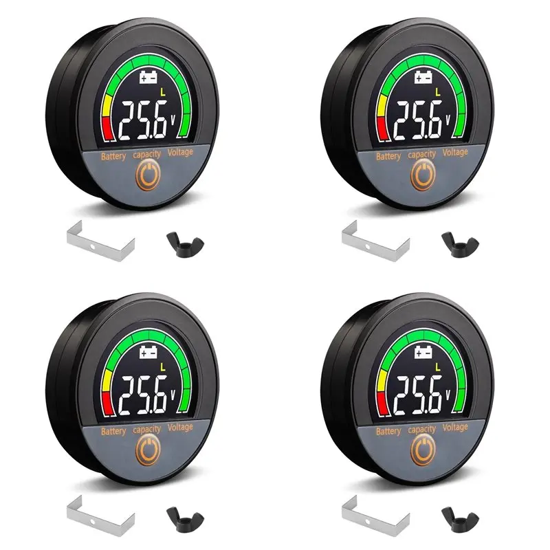 【VALUE MONEY】4X 12V 24V 48V 60V 84V IP67 Battery Capacity Voltage Meter With Backlight LCD And Low-Voltage Alarm For Lithium
【VALUE MONEY】4X 12V 24V 48V 60V 84V IP67 Battery Capacity Voltage Meter With Backlight LCD And Low-Voltage Alarm For Lithium