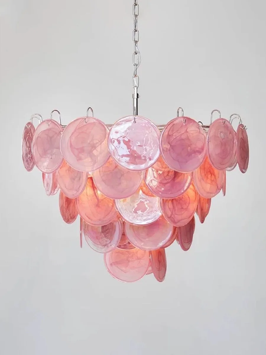 2025 Italian Living Room Main Lamp, Pink Glass Glossy Ceiling Chandelier, Dining Room Bar Decoration For Girls Room
2025 Italian Living Room Main Lamp, Pink Glass Glossy Ceiling Chandelier, Dining Room Bar Decoration For Girls Room