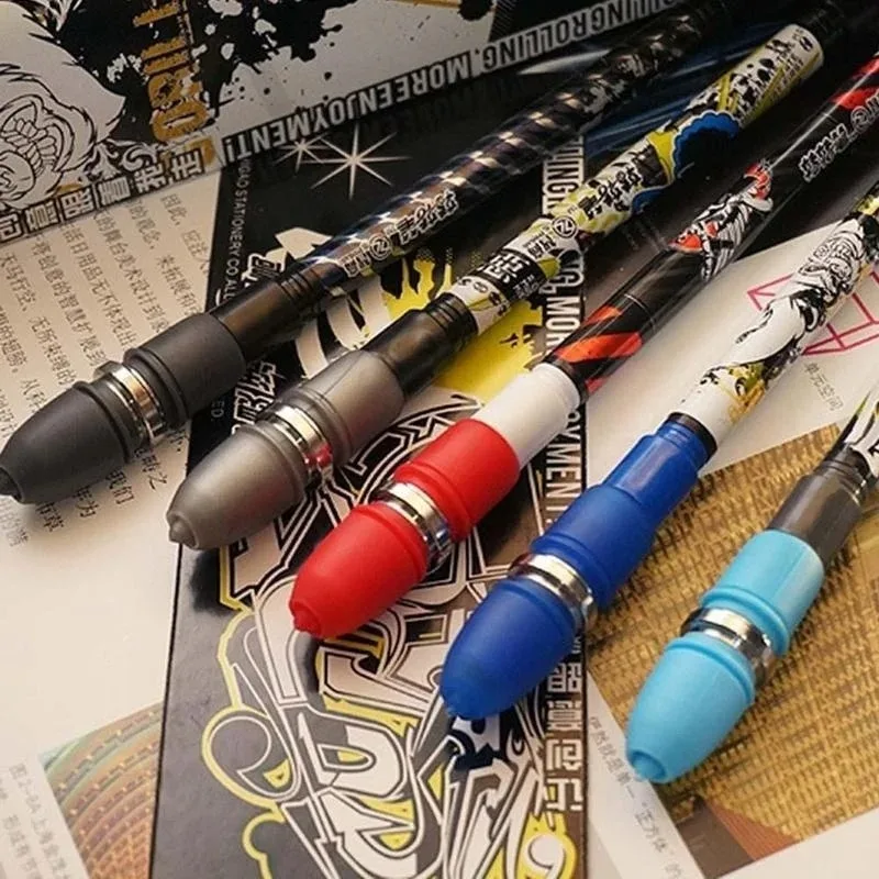 New Non-slip Frosted Rotating Pen Trick Rolling Ballpoint Pen Blue Ink Refill Finger Play Multifuncional Stationery Supplies
New Non-slip Frosted Rotating Pen Trick Rolling Ballpoint Pen Blue Ink Refill Finger Play Multifuncional Stationery Supplies
