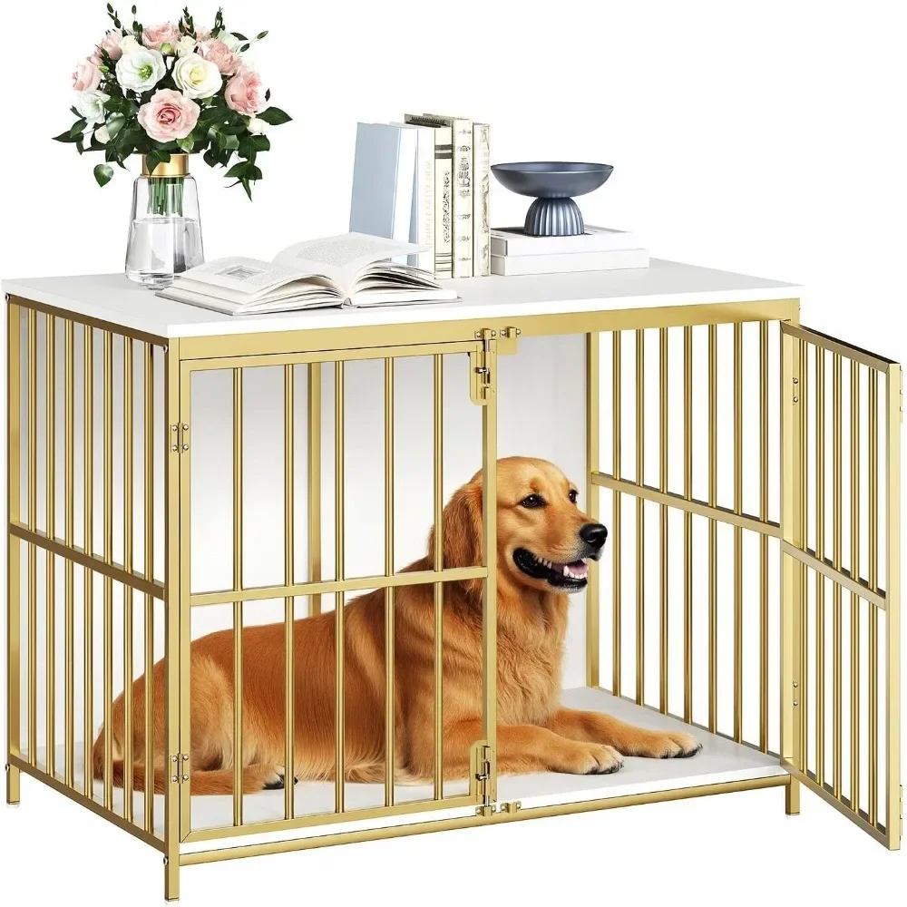 Chew-Resistant Heavy Duty Dog Cage for Small/Medium Dog, Decorative Side,38.6" Dog Crate Furniture, Wooden Dog Kennel Indoor
Chew-Resistant Heavy Duty Dog Cage for Small/Medium Dog, Decorative Side,38.6" Dog Crate Furniture, Wooden Dog Kennel Indoor