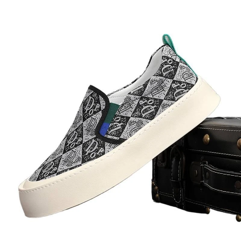 New Spring Men's Shoes Chinese Style Breathable Plaid Shoes No-Lace Men's Low-Top Casual Canvas Shoes
New Spring Men's Shoes Chinese Style Breathable Plaid Shoes No-Lace Men's Low-Top Casual Canvas Shoes