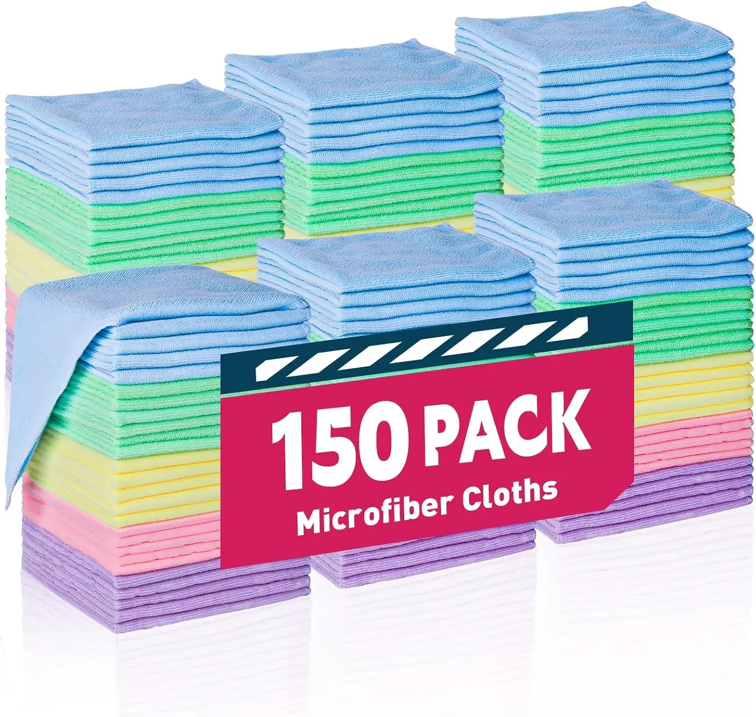 Microfiber towel 150 packs, cleaning cloth, car microfiber towel, cleaning cloth 5 colors (12x12 inches)
Microfiber towel 150 packs, cleaning cloth, car microfiber towel, cleaning cloth 5 colors (12x12 inches)