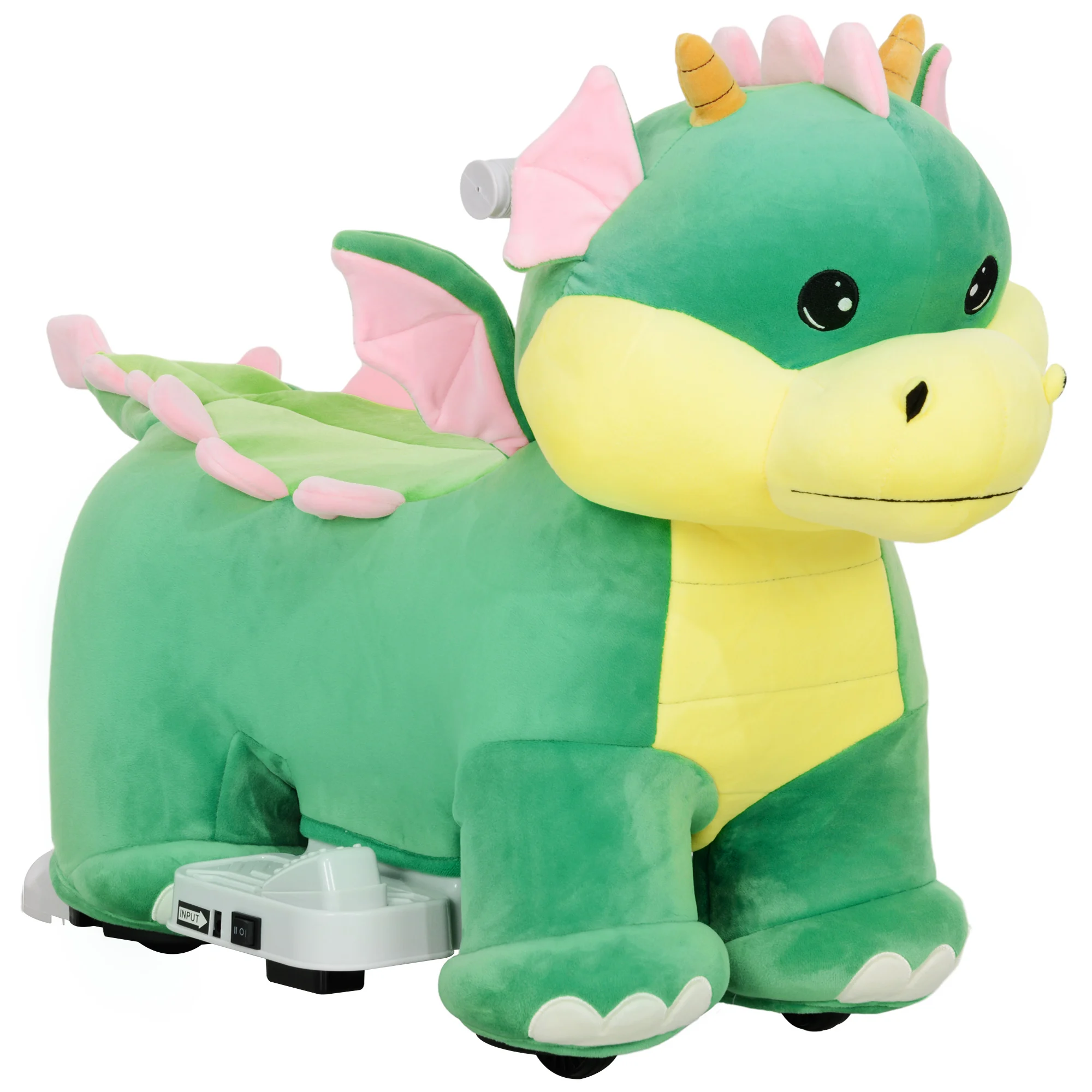 Battery Powered Ride on Toy, 6V Ride on Horse with Music Forward, PU Wheels, for 18-36 Months, Green
Battery Powered Ride on Toy, 6V Ride on Horse with Music Forward, PU Wheels, for 18-36 Months, Green