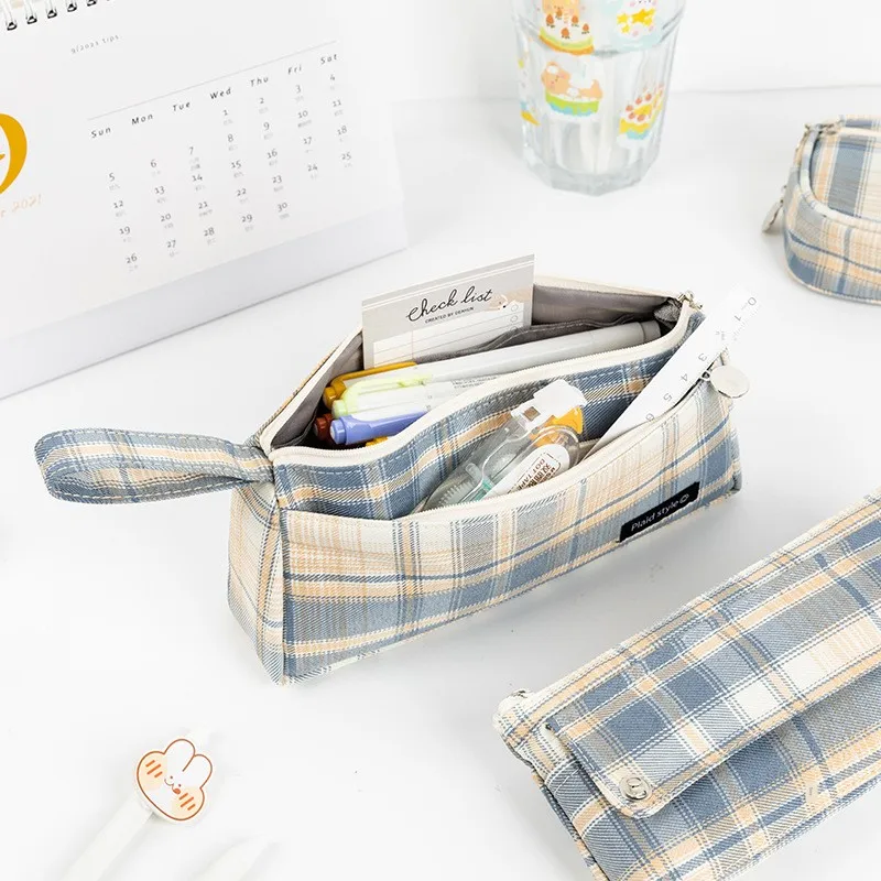 Retro Japanese Plaid JK School Pencil Bag Pen Case Storage Organizer Household Storage Bag No Brand Chinese Made
Retro Japanese Plaid JK School Pencil Bag Pen Case Storage Organizer Household Storage Bag No Brand Chinese Made