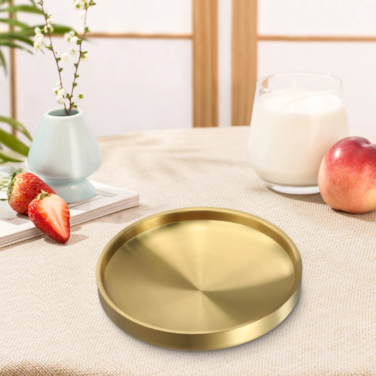 17 19 21 23cm Elegant Serving Plate Stainless Steel Plate Double-layer Insulation Drop Resistance Easy Cleaning
17 19 21 23cm Elegant Serving Plate Stainless Steel Plate Double-layer Insulation Drop Resistance Easy Cleaning