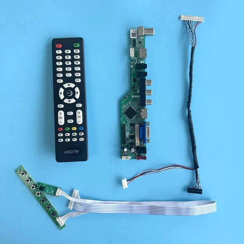 LCD Driver Controller Board Fit G156HAN02 G156HAN04 15.6" VGA+HDMI+AV+USB DIY Kit LVDS 30-Pin 1920*1080 Monitor Analog TV Signal
LCD Driver Controller Board Fit G156HAN02 G156HAN04 15.6" VGA+HDMI+AV+USB DIY Kit LVDS 30-Pin 1920*1080 Monitor Analog TV Signal