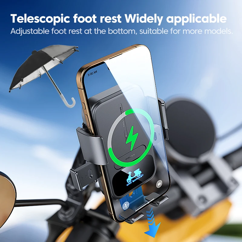Mini Umbrella Sunshade Phone Holder Motor Bike Handlebar Rain Resistant Waterproof Motorcycle Scooter Phone Clip for IPhone
Mini Umbrella Sunshade Phone Holder Motor Bike Handlebar Rain Resistant Waterproof Motorcycle Scooter Phone Clip for IPhone
