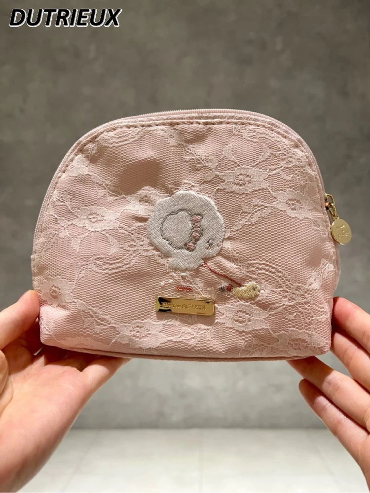 2024 New Sweet Cute Lace Cosmetic Bag for Lady Pouch Fashion Women's Makeup Bags Elegant Casual Cases Spring Summer
2024 New Sweet Cute Lace Cosmetic Bag for Lady Pouch Fashion Women's Makeup Bags Elegant Casual Cases Spring Summer