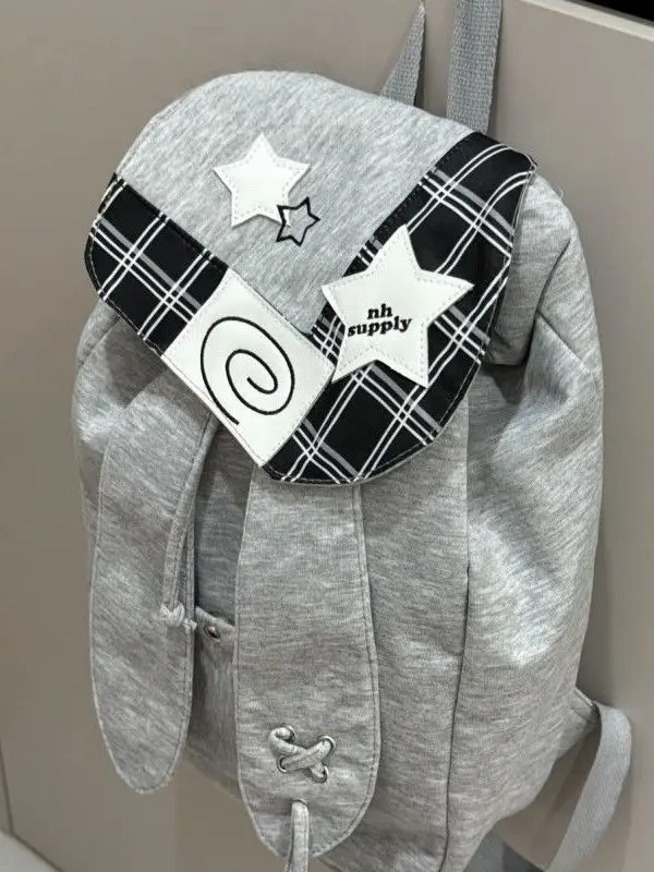 Korean Style Rabbit Ear Flip Cover Large Capacity Backpack Commuting Travel Versatile Simple Design Unisex Shoulder Bag
Korean Style Rabbit Ear Flip Cover Large Capacity Backpack Commuting Travel Versatile Simple Design Unisex Shoulder Bag