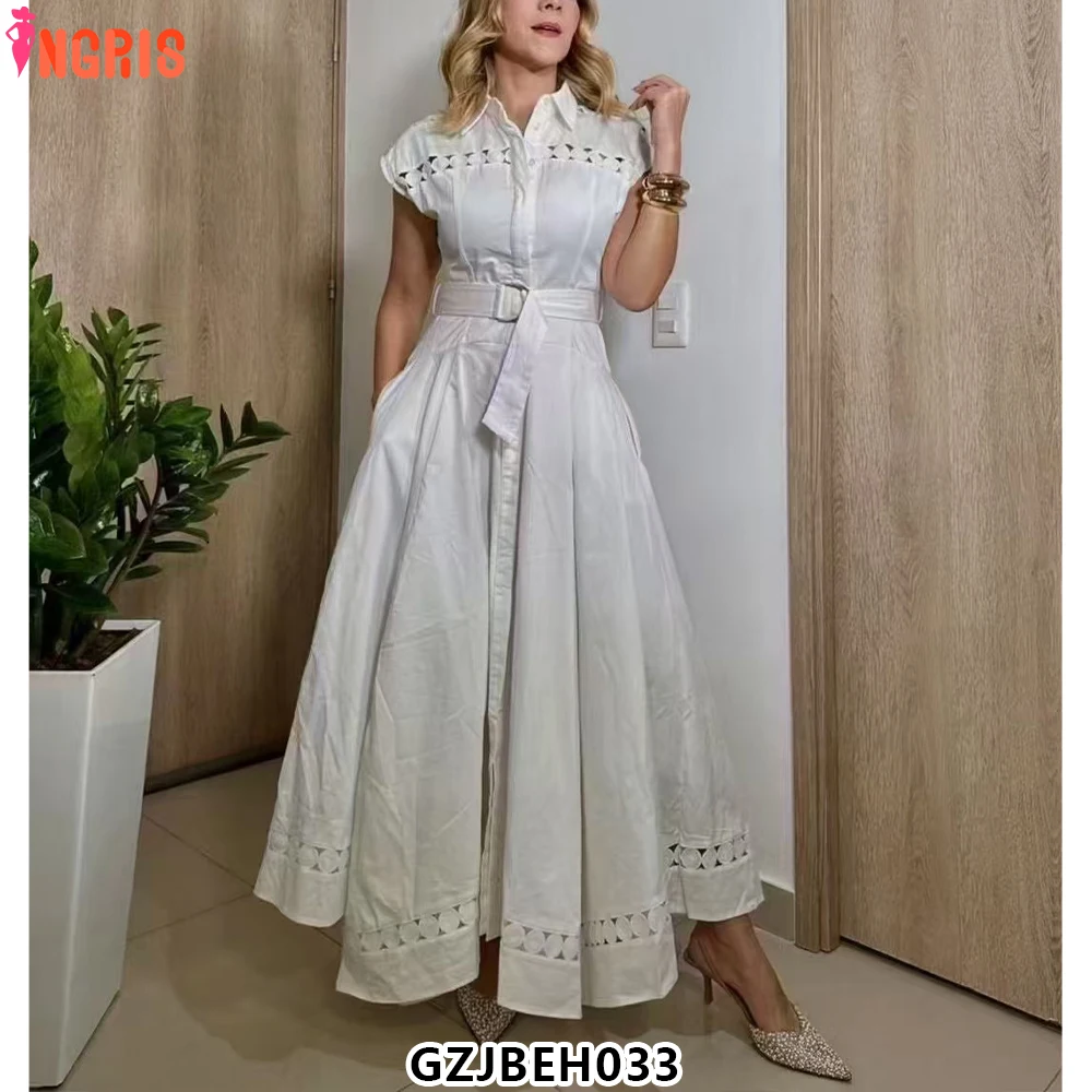 Elegant Long Dresses 2025 Spring New V-Neck Hollow Lace-Up Slim High-End Dress for Women-GZJBEH033
Elegant Long Dresses 2025 Spring New V-Neck Hollow Lace-Up Slim High-End Dress for Women-GZJBEH033