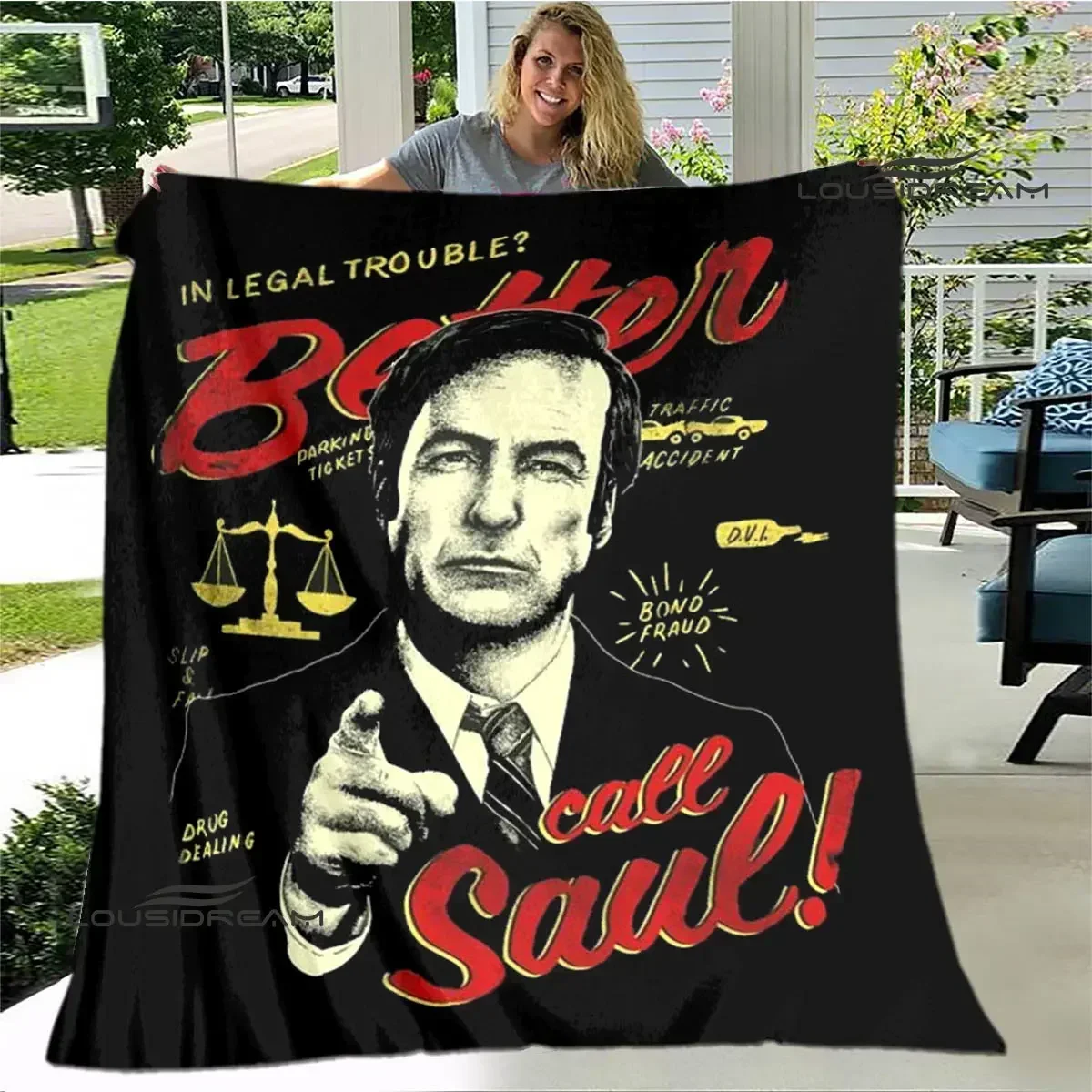Better Call Saul Printing blankets Warm Flange blanket Soft and comfortable blanket Home travel blanket birthday gift
Better Call Saul Printing blankets Warm Flange blanket Soft and comfortable blanket Home travel blanket birthday gift
