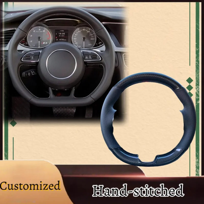 Genuine Carbon Fiber Leather Hand-stitched Steering Wheel Cover For Audi S1 8X S3 8V Sportback S4 B8 Avant S6 C7 S5 8T S7 G8 RS
Genuine Carbon Fiber Leather Hand-stitched Steering Wheel Cover For Audi S1 8X S3 8V Sportback S4 B8 Avant S6 C7 S5 8T S7 G8 RS