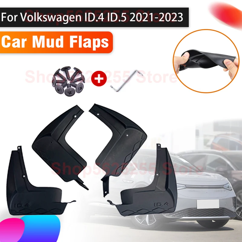 Mud Flaps For Volkswagen VW ID.4 VW ID4 2021 2022 2023 Auto Mudguards Splash Guard Front Rear Mud Flap Car Accessories
Mud Flaps For Volkswagen VW ID.4 VW ID4 2021 2022 2023 Auto Mudguards Splash Guard Front Rear Mud Flap Car Accessories