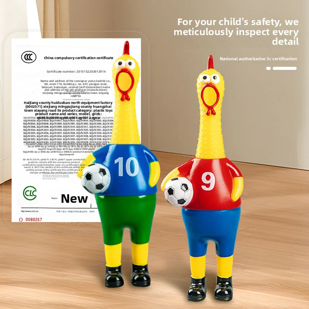 Children's Plastic Funny Prank Toy Screaming Chicken Football for 4-6 Year Olds Party and Game Prank Toy
Children's Plastic Funny Prank Toy Screaming Chicken Football for 4-6 Year Olds Party and Game Prank Toy
