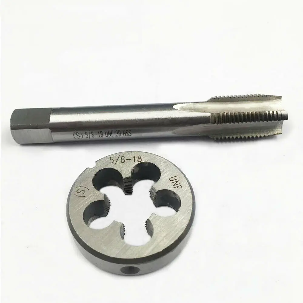 5/8-18UNF 5/8"- 18UNF HSS Tap And Die Set UNF Machine Thread Tap And UNF Round Thread Die
5/8-18UNF 5/8"- 18UNF HSS Tap And Die Set UNF Machine Thread Tap And UNF Round Thread Die