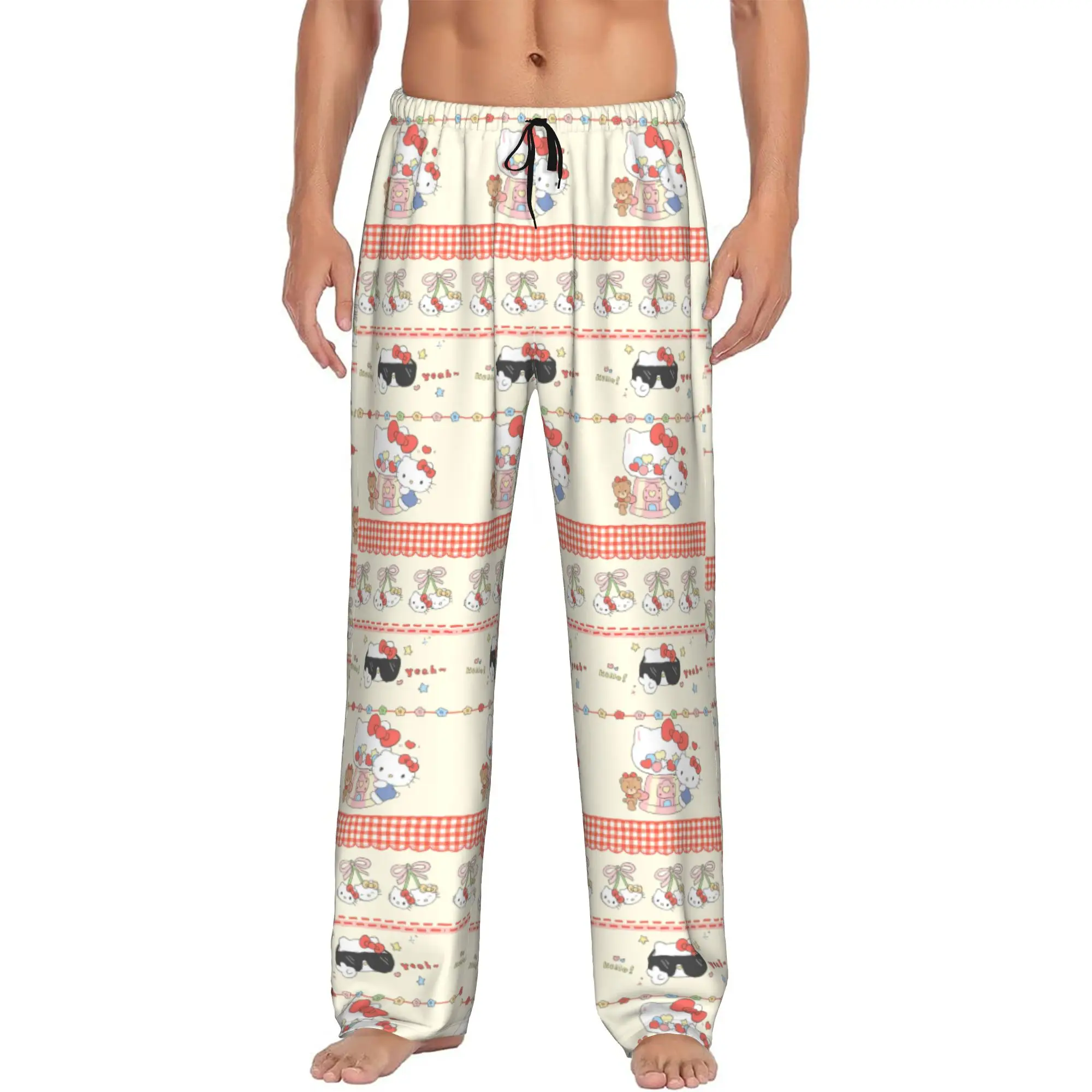 Custom Print Men's Cat-Cartoon Pajama Pants Anime Cartoon Sleepwear Sleep Lounge Bottoms with Pockets
Custom Print Men's Cat-Cartoon Pajama Pants Anime Cartoon Sleepwear Sleep Lounge Bottoms with Pockets