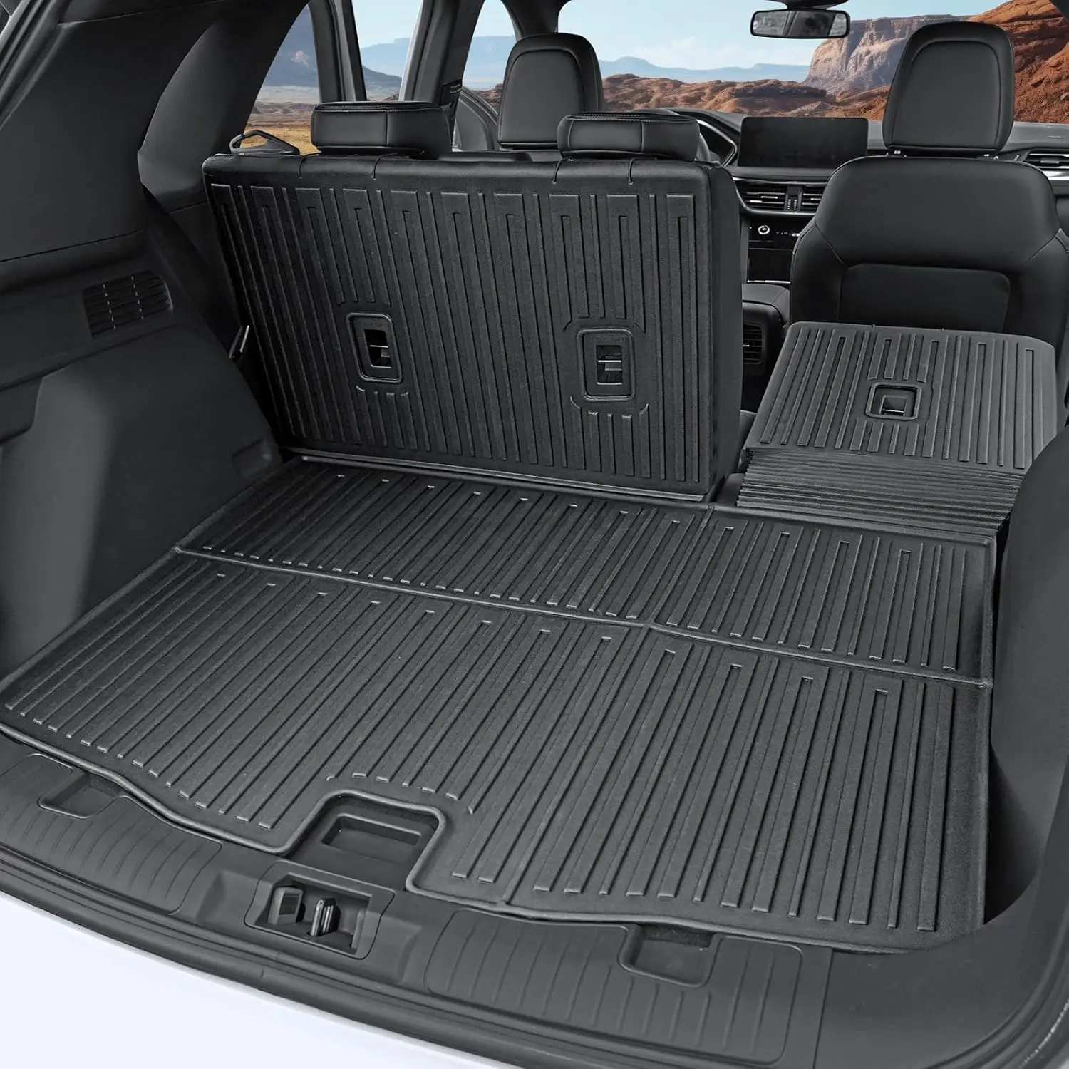 All-Weather Cargo Mat for Gas Vehicle Trunks, Durable Material, Full Coverage, with Backrest Protectors
All-Weather Cargo Mat for Gas Vehicle Trunks, Durable Material, Full Coverage, with Backrest Protectors