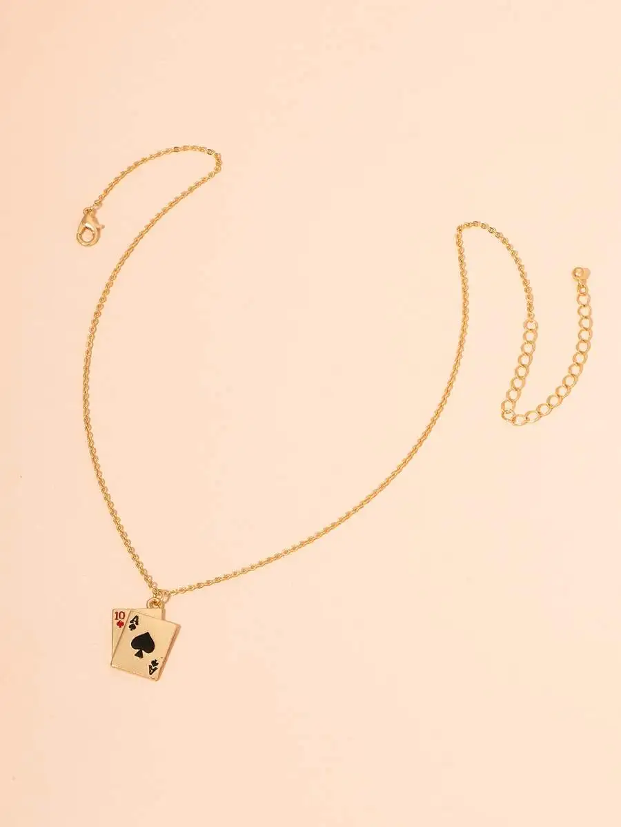 Playing Card Design Pendant Necklace For Adults
Playing Card Design Pendant Necklace For Adults