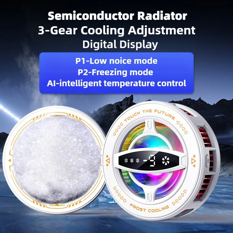 Magnetic Cell Phone Cooler Semiconductor Cooling Digital Display Mobile Phone Radiator Gaming Cellphone Heatsink with Back-Clip
Magnetic Cell Phone Cooler Semiconductor Cooling Digital Display Mobile Phone Radiator Gaming Cellphone Heatsink with Back-Clip