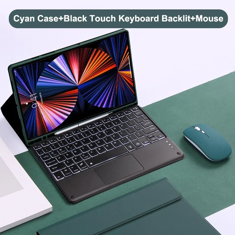 Case For iPad Wireless Keyboard Backlit,For iPad 9.7 10.2 7/8/9th 10.5 10.9 Air 3 4 5 Pro 11 12.9 Cover With Backlight Keyboard
Case For iPad Wireless Keyboard Backlit,For iPad 9.7 10.2 7/8/9th 10.5 10.9 Air 3 4 5 Pro 11 12.9 Cover With Backlight Keyboard