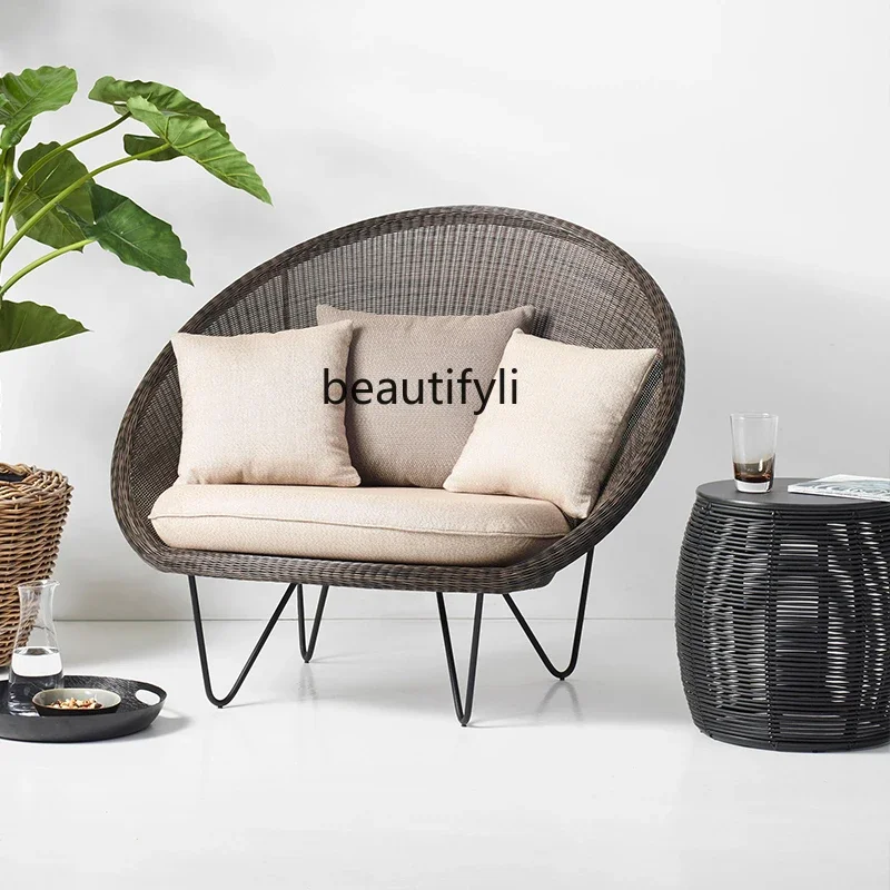 Balcony small sofa outdoor log color rattan chair round leisure single, creative bedroom rattan sofa
Balcony small sofa outdoor log color rattan chair round leisure single, creative bedroom rattan sofa