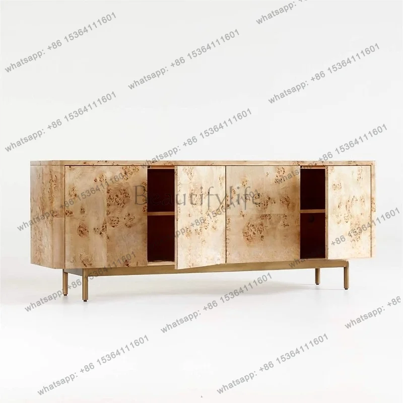 Medieval retro tree tumor wood dining side cabinet French light luxury retro storage cabinet Nordic
Medieval retro tree tumor wood dining side cabinet French light luxury retro storage cabinet Nordic