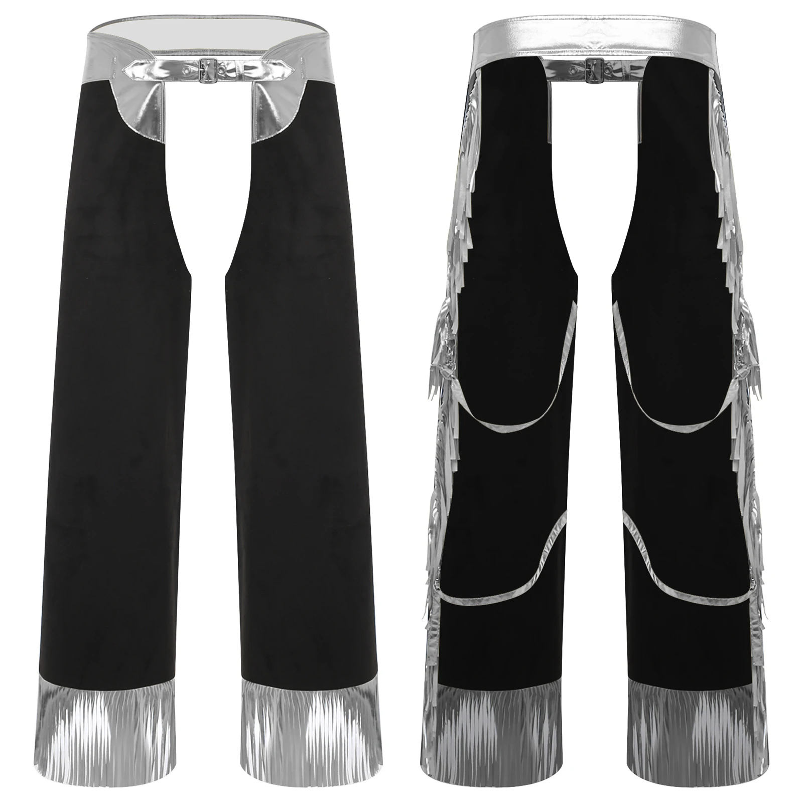 Men's Fashion Hollow Out Chaps Pants Halloween Carnival Western Cowboy Hippie Cosplay Cover Pants Costumes Accessory Trousers
Men's Fashion Hollow Out Chaps Pants Halloween Carnival Western Cowboy Hippie Cosplay Cover Pants Costumes Accessory Trousers