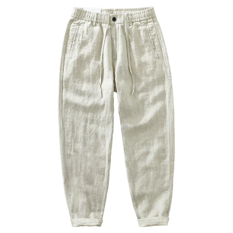 Men's Linen Casual Pants with Drawstring and Elastic Waist, Loose and Breathable Linen Beach Pants
Men's Linen Casual Pants with Drawstring and Elastic Waist, Loose and Breathable Linen Beach Pants