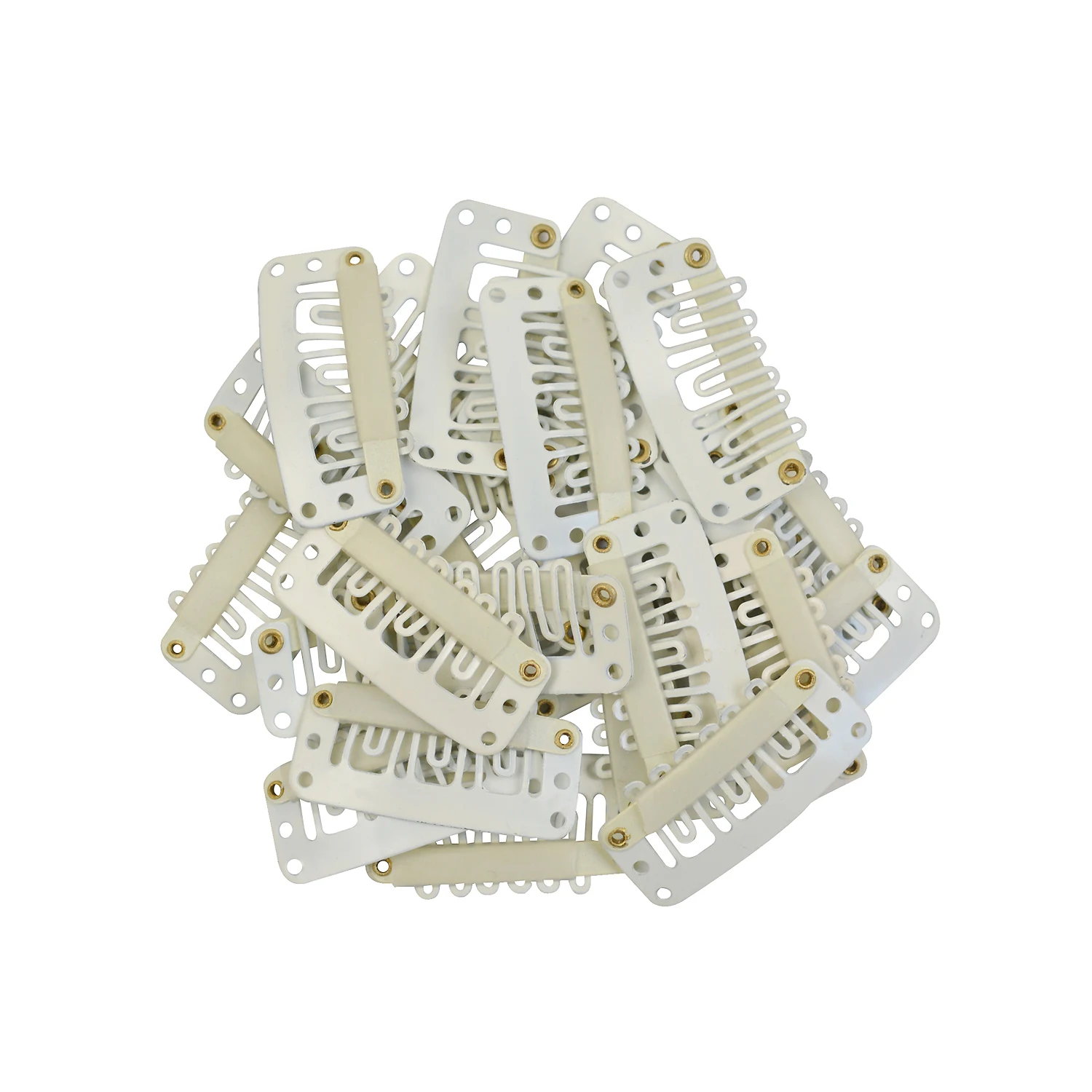 50pcs 32mm U-Shape Wigs Clips Snap Hair Clip Comb with Silicone Back for Hair Extensions Accessories
50pcs 32mm U-Shape Wigs Clips Snap Hair Clip Comb with Silicone Back for Hair Extensions Accessories