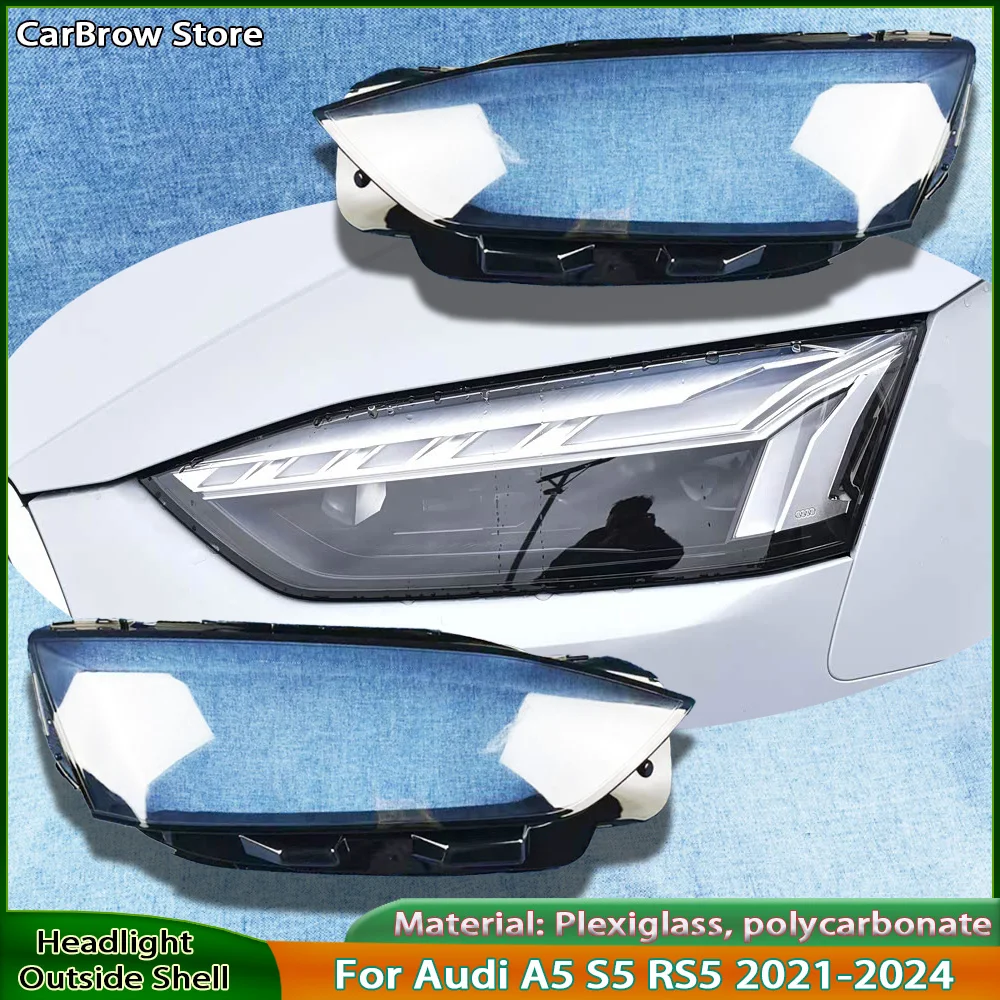 Прозрачные крышки фар для Audi A5 S5 RS5 2021-2024, защитные колпаки для передних фар, корпуса фар
Прозрачные крышки фар для Audi A5 S5 RS5 2021-2024, защитные колпаки для передних фар, корпуса фар