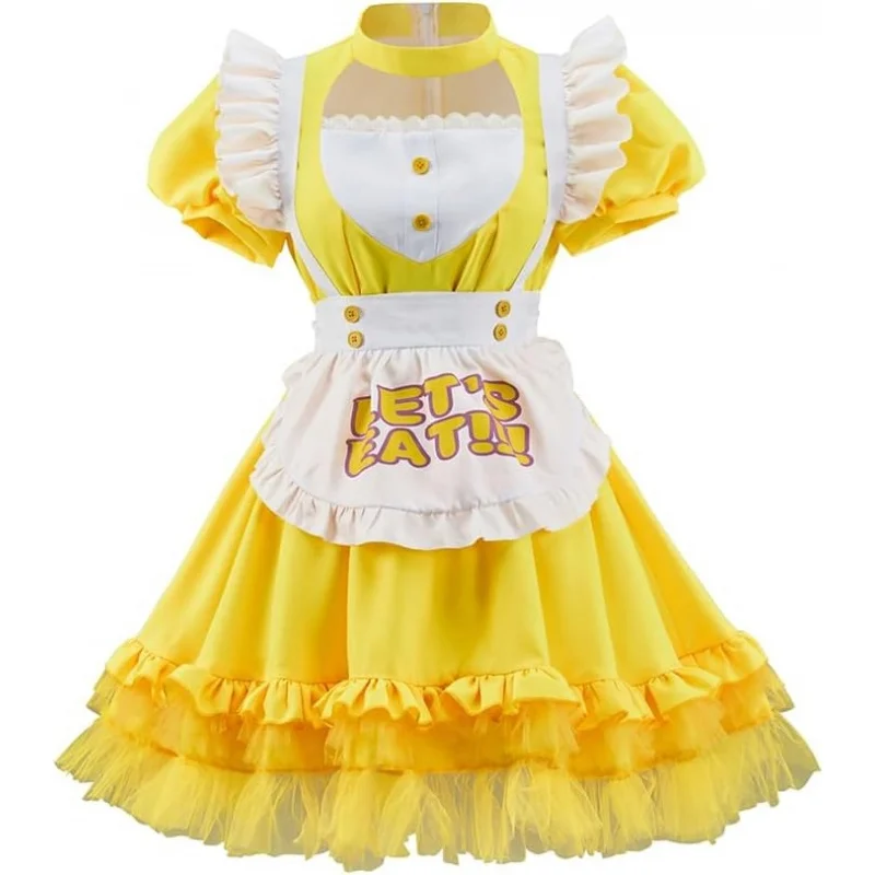 ❤️❤️❤️Chica Cosplay Costume Women Yellow Maid Lolita Apron Sweet Cute Fancy Dress Halloween Outfit❤️⭐️❤️
❤️❤️❤️Chica Cosplay Costume Women Yellow Maid Lolita Apron Sweet Cute Fancy Dress Halloween Outfit❤️⭐️❤️