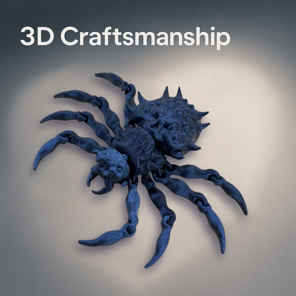 3D Printed Spider Halloween Party Ornament Movable Simulated Animal Model Halloween Home Decor Desktop Ornament for Gifts
3D Printed Spider Halloween Party Ornament Movable Simulated Animal Model Halloween Home Decor Desktop Ornament for Gifts