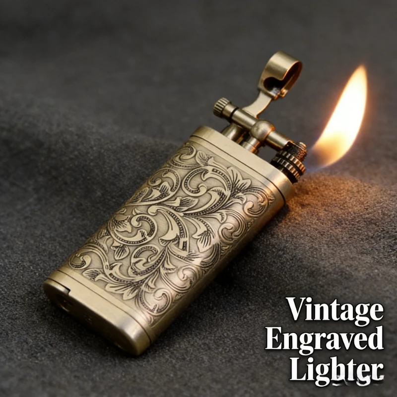 JIFENG Metal Gas Pipe Lighter with Ignition Rod - Vintage Zinc Alloy Tobacco Lighter, Unique Smoking Gadget Ideal for
JIFENG Metal Gas Pipe Lighter with Ignition Rod - Vintage Zinc Alloy Tobacco Lighter, Unique Smoking Gadget Ideal for