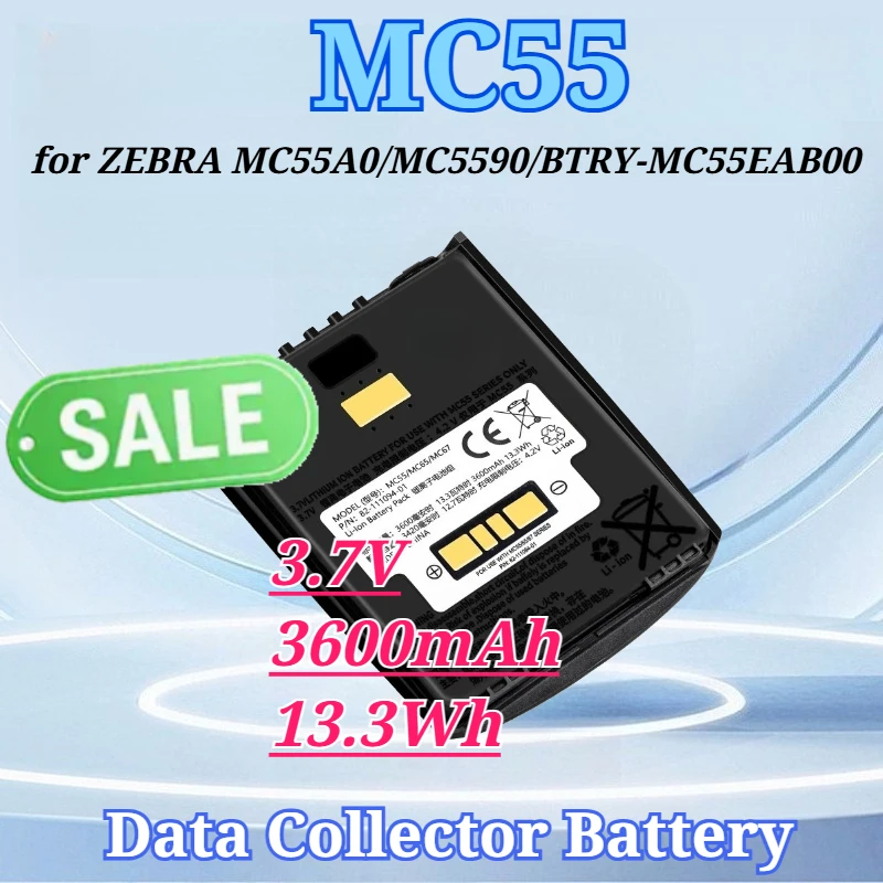 3.7V 3600mAh 13.3Wh MC55 for ZEBRA MC55A0 MC5590 BTRY-MC55EAB00 82-111094-02 Camera Rechargeable Lithium Battery Pack
3.7V 3600mAh 13.3Wh MC55 for ZEBRA MC55A0 MC5590 BTRY-MC55EAB00 82-111094-02 Camera Rechargeable Lithium Battery Pack