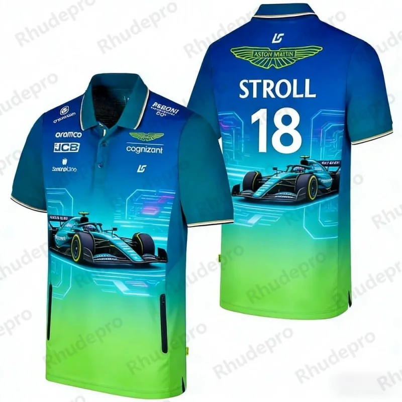 Aston Martin Team Stroll 18 Racing Theme Polo Shirt Men's Casual Sports T-shirt Fan Apparel
Aston Martin Team Stroll 18 Racing Theme Polo Shirt Men's Casual Sports T-shirt Fan Apparel